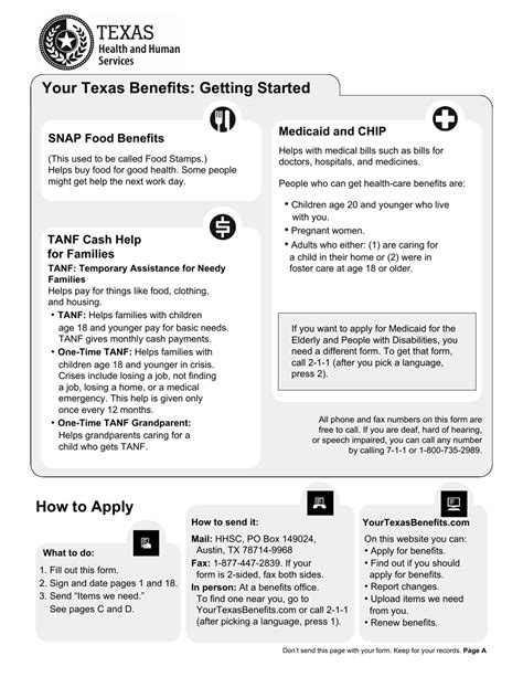 Renewal Tanf Application Form For Texas Printable - Printable Forms Free Online