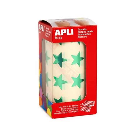 Gommettes En Rouleau Apli Agipa Toile Mm Vert M Tallis