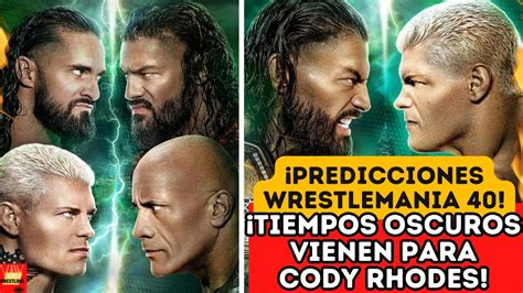 Impopulares Predicciones Wrestlemania Seth Rollins Y Roman Reigns