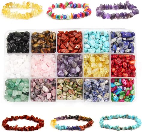 15 Color Crystal Chip Beads Irregular Chips Stone With