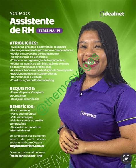 Assistente De Rh Teresina Pi Vaga S Themos Vagas Empregos