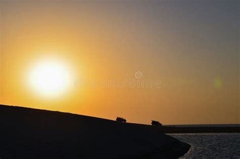 Sunrise in the desert stock photo. Image of golden, beautiful - 272676958