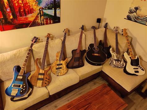 The Collection So Far I Ve Never Had So Many At Once Before In My Life Bassguitar