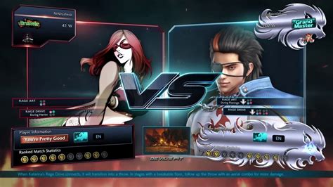 Tekken Katarina Vs Hwoarang Eddy Online Youtube