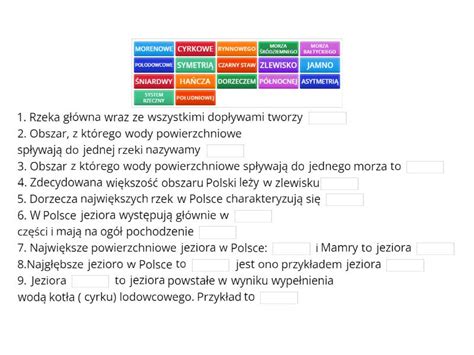 Wody Powierzchniowe W Polsce Missing Word