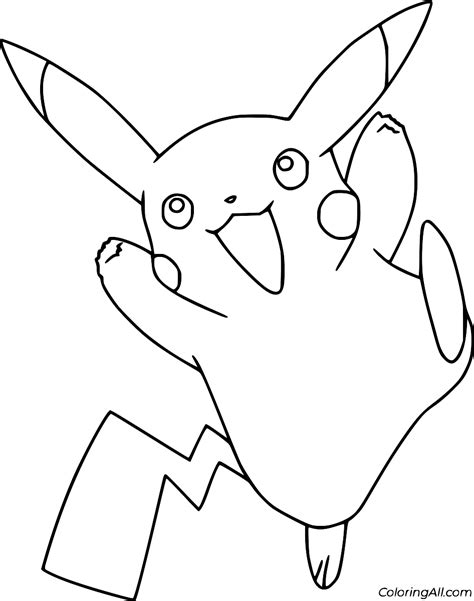 Pikachu Coloring Pages 35 Free Printables Coloringall