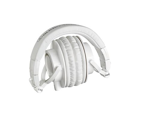 Audio-Technica-ATH-M50xWH-M50-M50x-White-DJ-Headphones-Folded – Battle ...