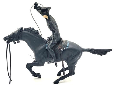 Vintage Walt Disney Marx Toys Zorro And Tornado Figure Rider Horse