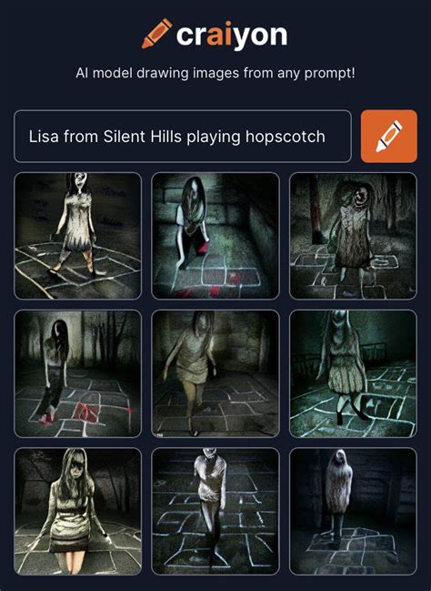 Lisa From Silent Hills Playing Hopscotch Rweirddalle