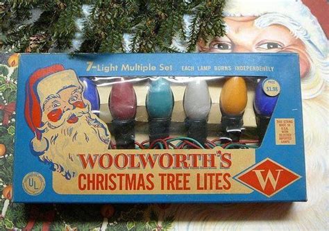 Woolworths Christmas Tree Lites Vintage Christmas Lights Retro