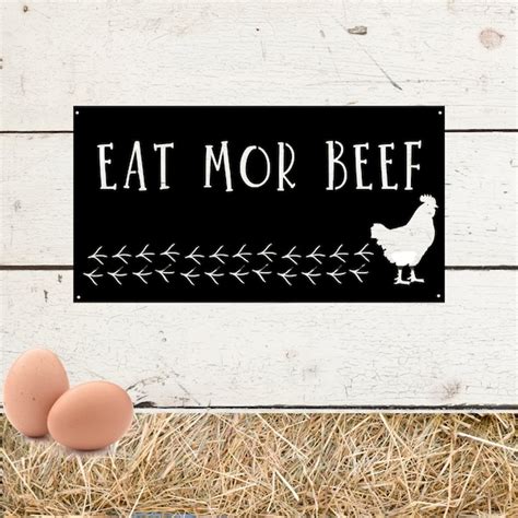 Eat More Chicken Sign Etsy