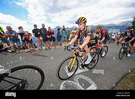 Danish Jonas Vingegaard Of Jumbo Visma Pictured In Action During Stage