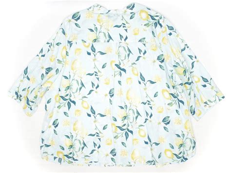 Catherines Dressbarn Womens Blouse 4X 30 32W Green Floral Print Cotton