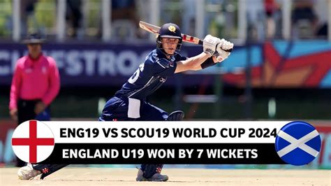 England U19 Vs Scotland U19 World Cup Full Match Highlight 2024 ICC