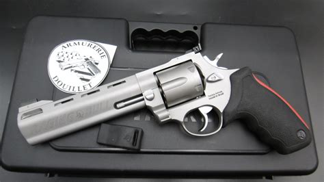 Revolver Taurus 444 Raging Bull cal 44 mag inox 6 5 pouces compensé