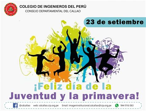 De Setiembre De Feliz D A De La Juventud Y La Primavera