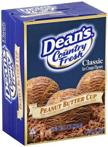 Deans Country Fresh Real Peanut Butter Cup Ice Cream Qt