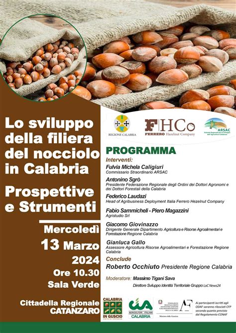 Lo Sviluppo Della Filiera Del Nocciolo In Calabria Prospettive E