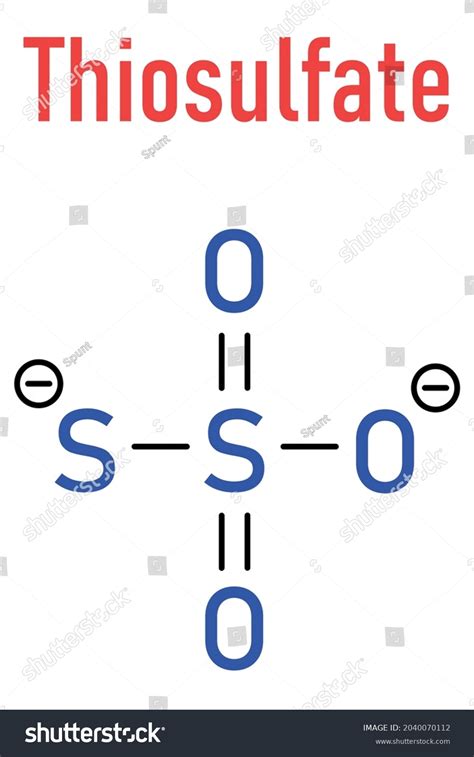 Thiosulfate Lewis Structure