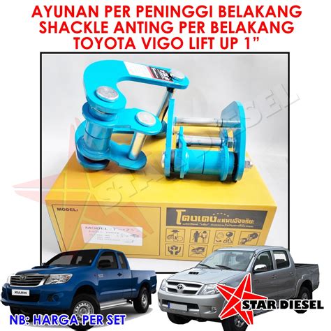 Jual Shackle Lift Kit Standar Peninggi Belakang Toyota Vigo Peninggi