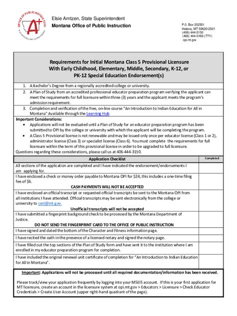 Fillable Online Opi Mt Public Instruction Office Of Montana S