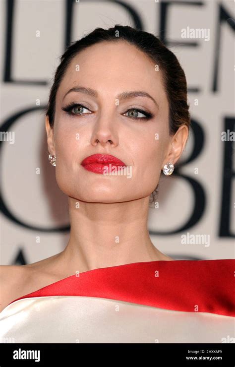 Angelina Jolie Arriving At The 69th Annual Golden Globe Awards Held At