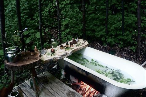 Forest Bath Patio Outdoor Decor Hot Tub