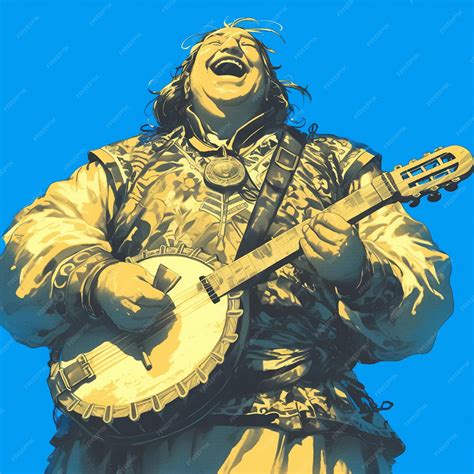 Premium Vector | Macedonian Man in Traditional Musicians Costume Performing