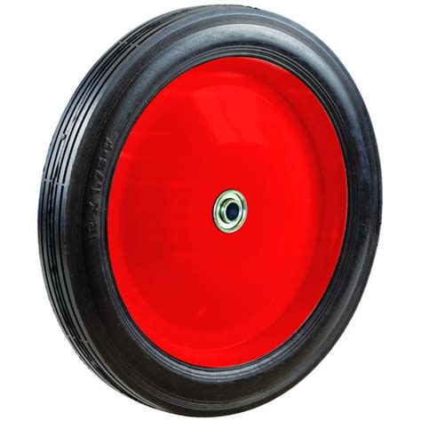 Shepherd Hardware 9596 10 Inch Semi Pneumatic Rubber Tire Steel Hub