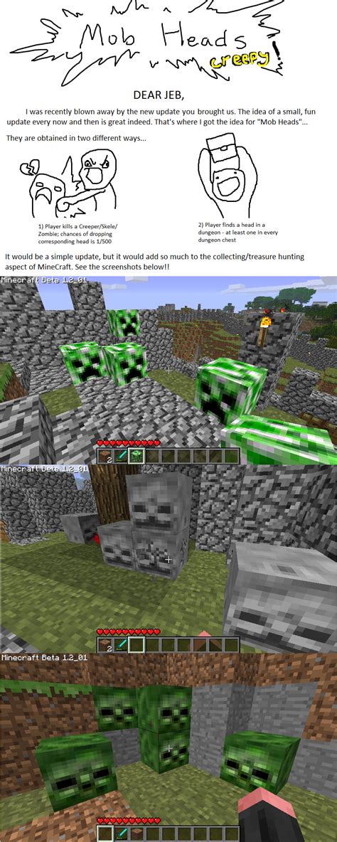 Mob Heads - My Idea!! : Minecraft