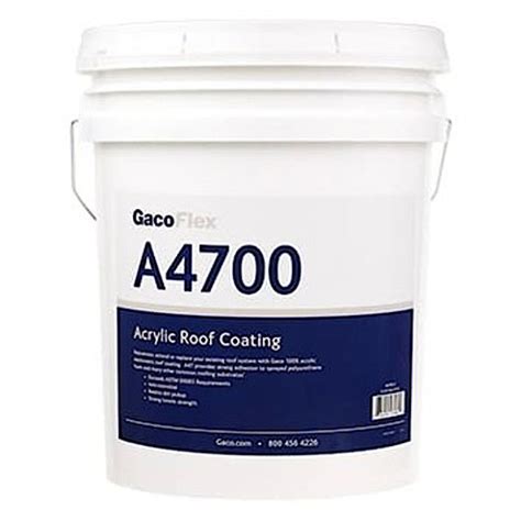 Gaco GacoFlex A4700 Acrylic Roof Coating 5 Gallon