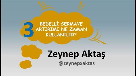 Bedell Sermaye Artirimi Ne Zaman Kullanilir Youtube