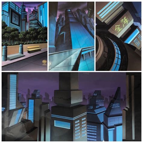 Batman Animated Series, Batman Beyond Production Backgrounds