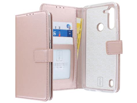 Motorola Moto G8 Power Lite Hoesje Rosé Bookcase Mapje