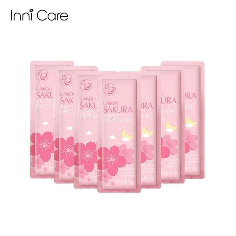 Discover Skin Nourishment With Laikou Pcs Sakura Face Mask Ration Pack