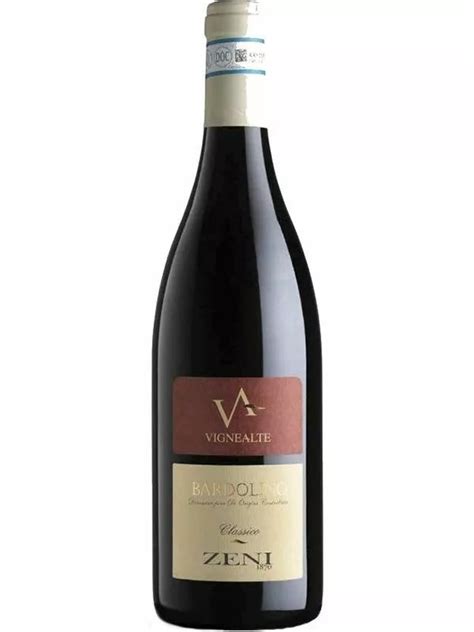 Vigne Alte Bardolino Classico Zeni красное сухое вино 0 75л