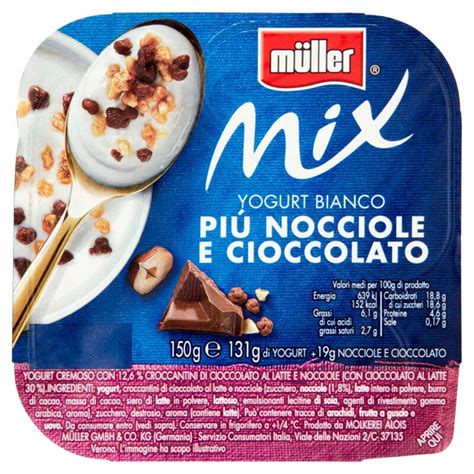 Müller Mix Yogurt Bianco Più Nocciole e Cioccolato Conad