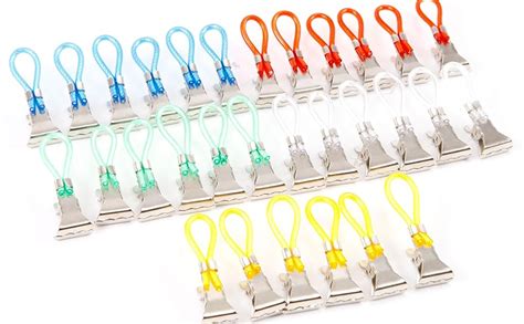 50 Stück Handtuchhalter Clips Handtuchhaken aus Metall Bunte Handtuch