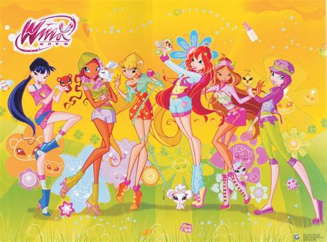 Winx With Pets The Winx Club Fairies Wallpaper Fanpop