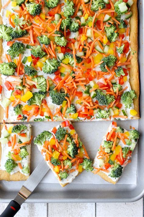 Crescent Roll Veggie Pizza Fan Favorite Krazy Kitchen Mom