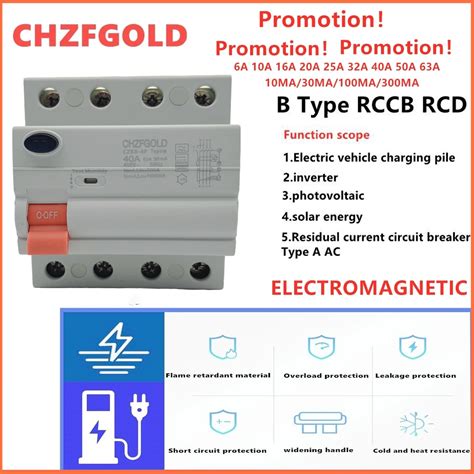 Forhousehold Constructionhotsale Rccb Type B A P Ma Rcbo Type