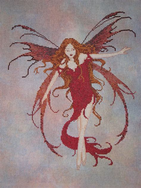 Fire Element Fairy Pattern By Enchanting Lair Art By Amy Brown