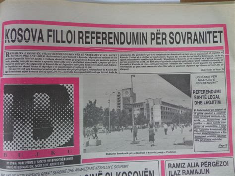 Kalendari Historik Referendumi I Shtatorit 1991 Kosova Shtet Sovran