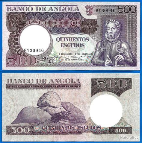 Angola Escudos Camoes Afrique Billet Escudo Monnaies