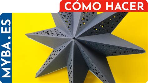 C Mo Hacer Estrellas De Papel D Estrellas Caladas Para Luces Led