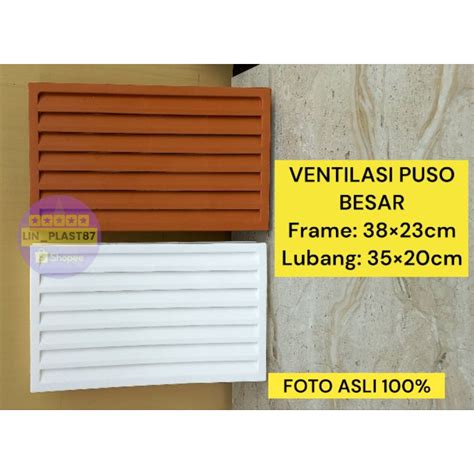 Jual Jalusi Besar Pvc Plastik Ventilasi Udara Pintu Kamar Mandi