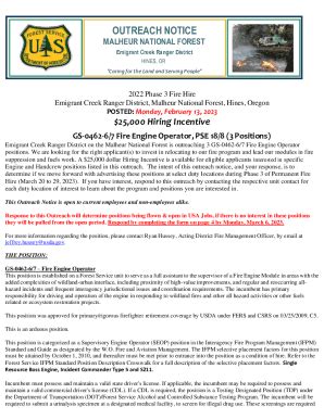 Fillable Online Outreach Notice Malheur National Forest Fax Email