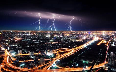 Lightning City Wallpapers - Top Free Lightning City Backgrounds ...