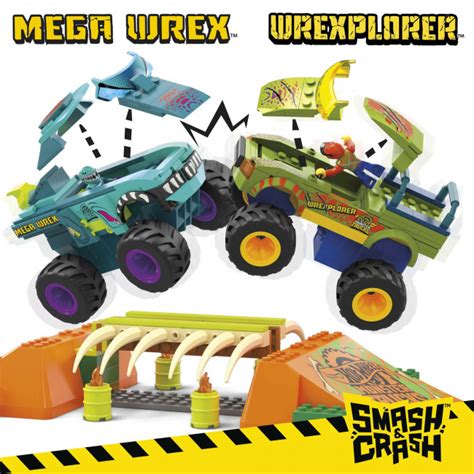 Hkf Mega Hot Wheels Monster Trucks Mega Wrex Boneyard Stunt Course Wsl Clearance