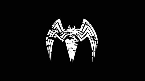 Download Venom Movie Black-and-white Logo Wallpaper | Wallpapers.com